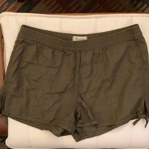 Madewell Side Tie Shorts Elastic Pull on Summer